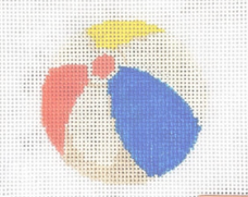 Beach Ball - Wheelhaus Needlepoint - Needlepoint Canvas 18 mesh