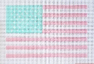 Ol Glory Flag - Wheelhaus Needlepoint - Needlepoint Canvas 13 mesh