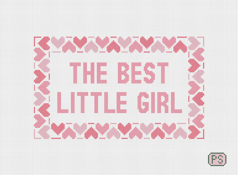The Best Little Girl - Prepsetter - Needlepoint Canvas 13 mesh