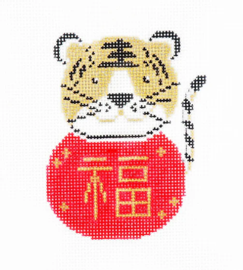 The Year of the Tiger - Audrey Wu - Needlepoint Canvas 13 mesh
