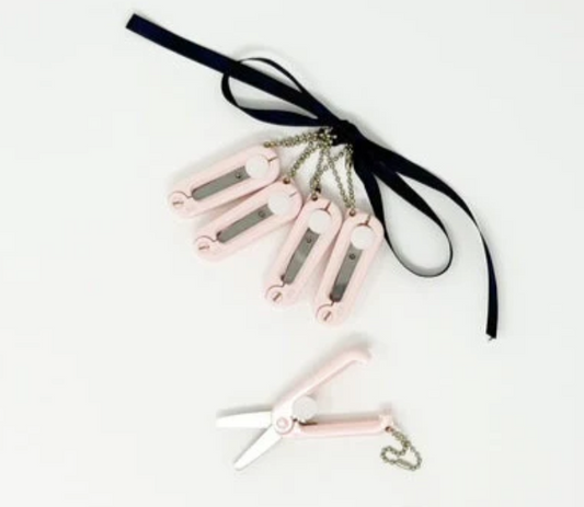 Pastel Scissors Key Chain- Pink