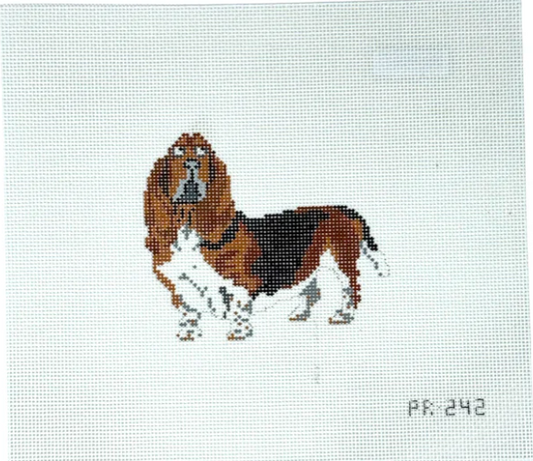 Bassett Hound - Pip & Roo - Needlepoint Canvas 