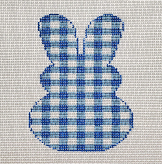 Gingham Peeps Bunny - Silver Stitch Needlepoint - Needlepoint Canvas 