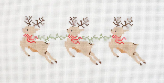 Santa's Reindeer Canvas Canvas