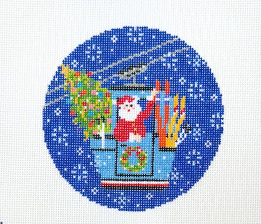 Blizzard Gondola Santa Canvas
