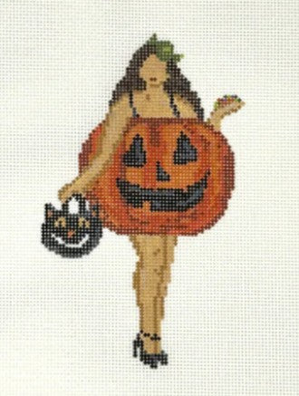Retro Halloween Pail Canvas