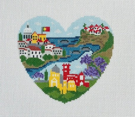 Portugal Heart Canvas