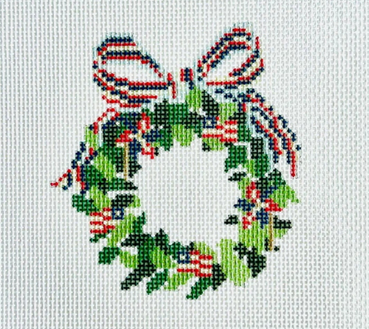 4th of July Wreath Canvas