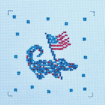 Patriotic Gator Canvas
