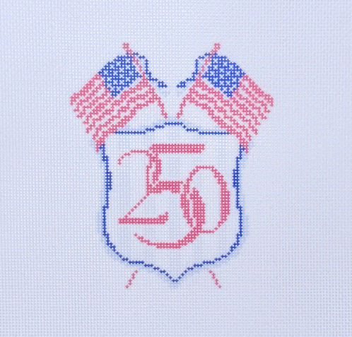 Small Peace American Flag Canvas