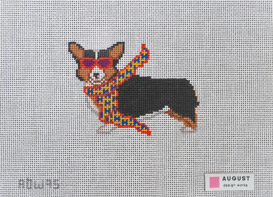 Bougie Corgi Canvas