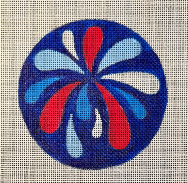 Fireworks Round Canvas