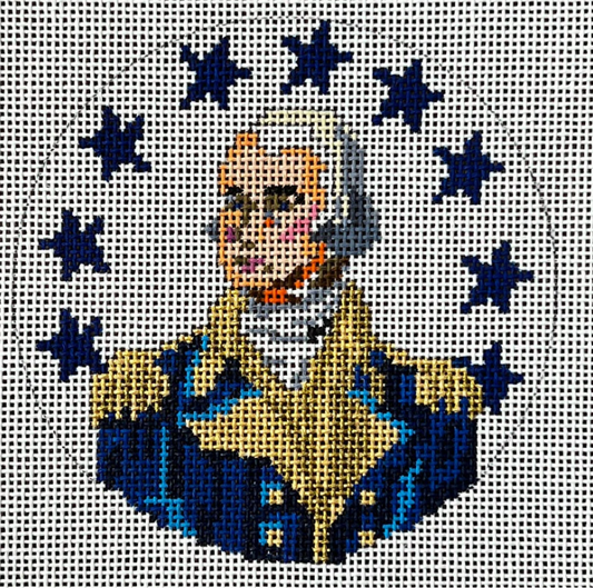 George Washington Round Canvas