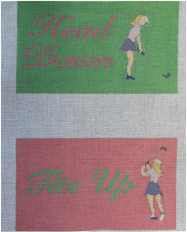 Head Down, Tits Up Eyeglass Case (Golf) Canvas