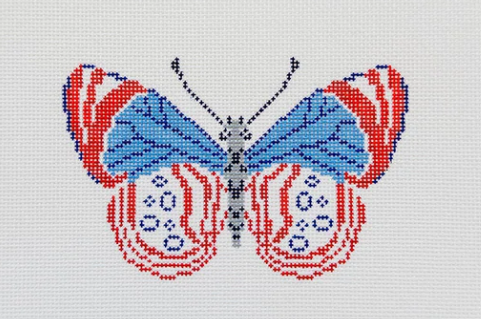 Butterfly Ornament - Patriotic Canvas