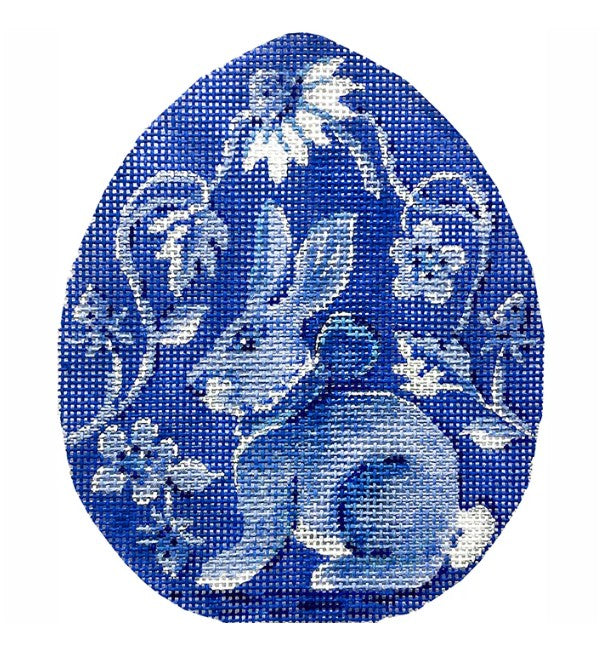 Strawberry Patch Bunny Egg Canvas