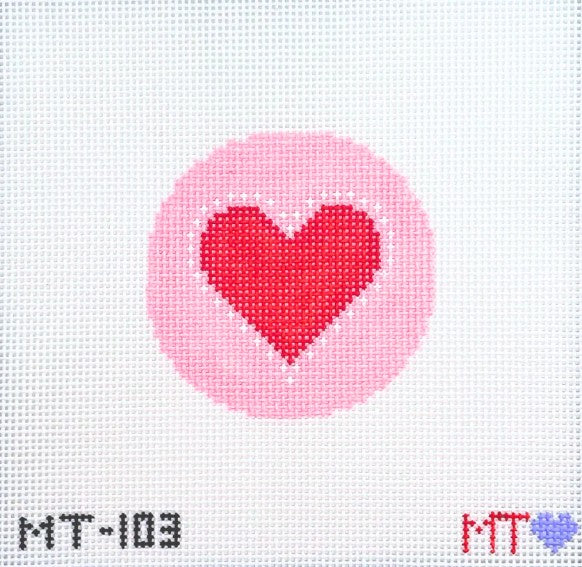 Beginner Heart Ornament Canvas