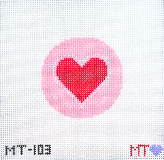 Beginner Heart Ornament Canvas