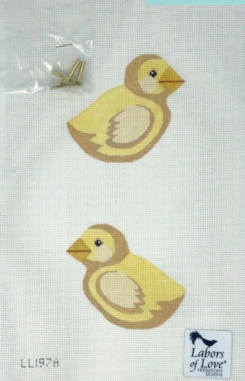 Yellow Chick Clip On Canvas