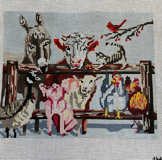 Barnyard Pillow Canvas