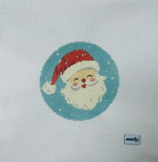 Retro Jolly Old St. Nick Canvas