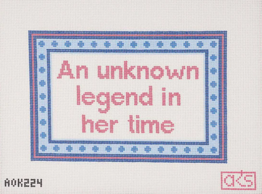 An Unknown Legend in Her Time 