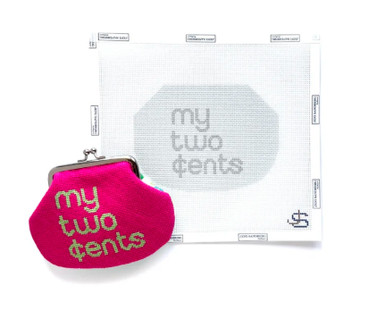 My Two Cents Kiss Lock Bag