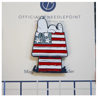 Patriotic Snoopy on Dog House - Needle Minder