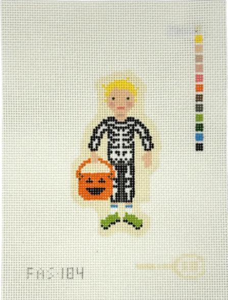 Trick or Treaters - Boy Toddler Skeleton