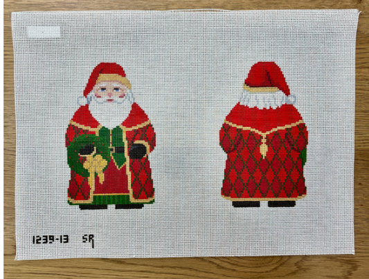 Santa with Wreath - 2 sided