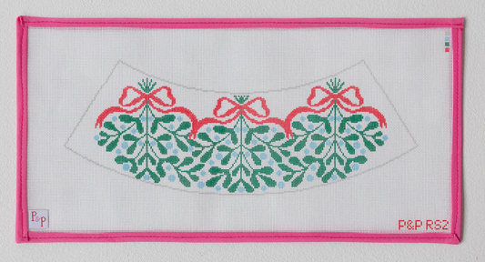 Red Bow Mistletoe Lampshade