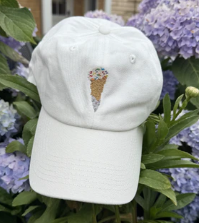 Cherries Needlepoint Hat Accessory