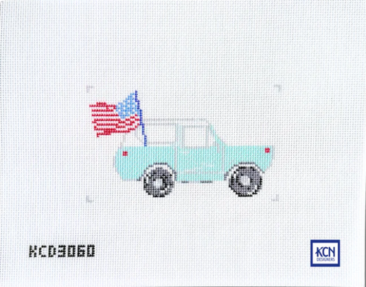 Bronco & Flag  Canvas