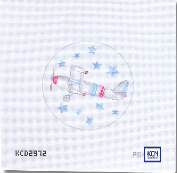 Biplane with Stars