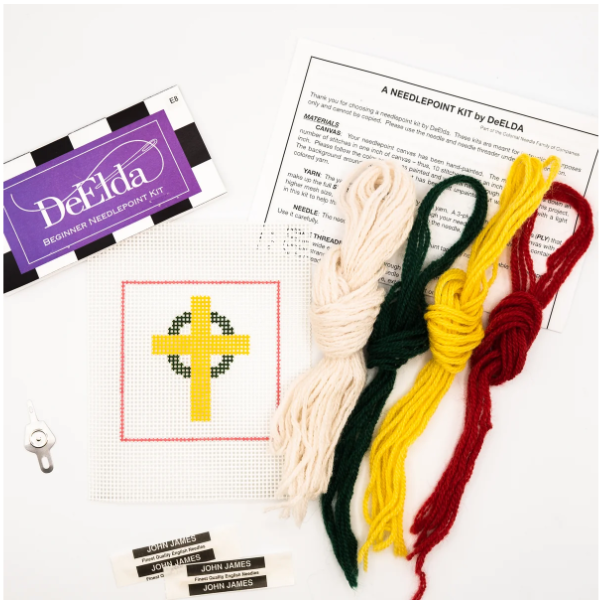 DeElda Disco BAll Kit - Beginners Needlepoint Kit Kit