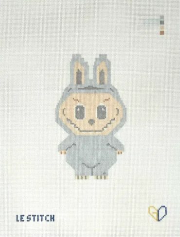 Grey Labubu Canvas