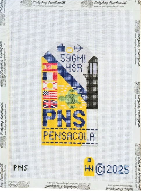 Pensacola Retro Travel Tag