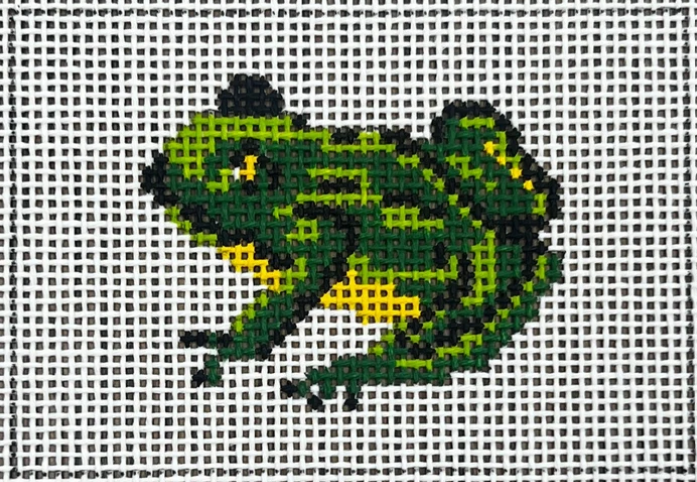 Frog Luggage Tag Canvas