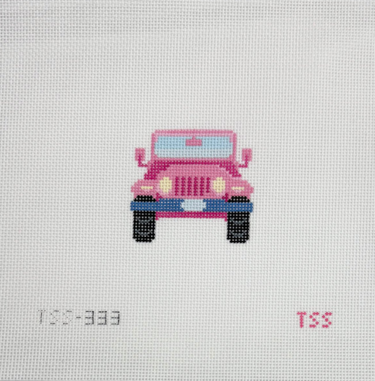 Girly Pink Jeep Canvas