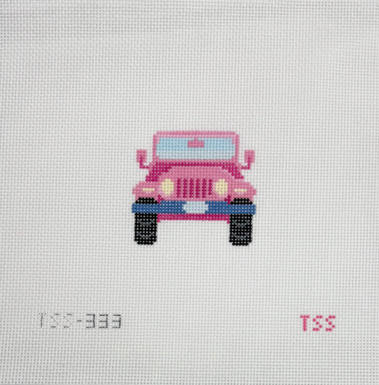 Girly Pink Jeep Canvas
