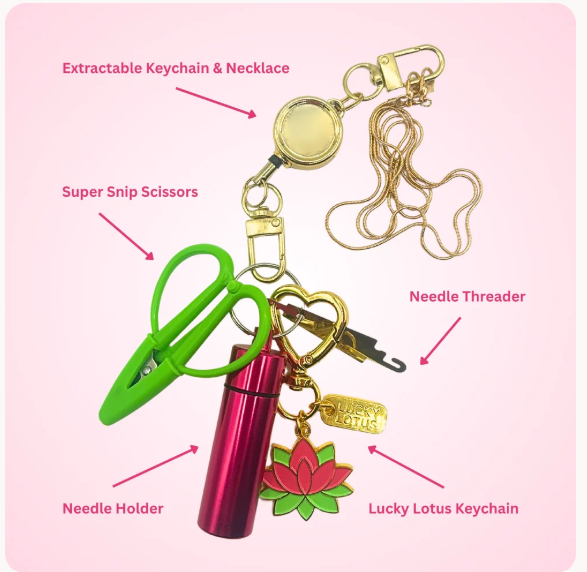 Retractable Needlepoint Tool Necklace