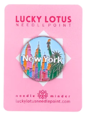Round state needle minders