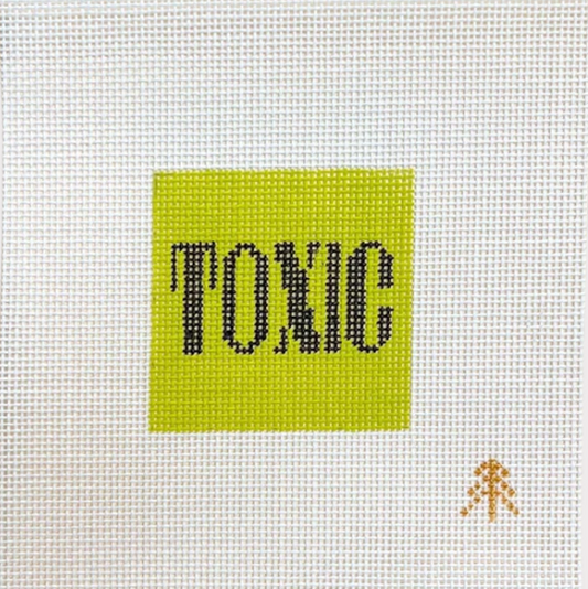 Toxic Needlepoint Canvas Insert for Can Cozy