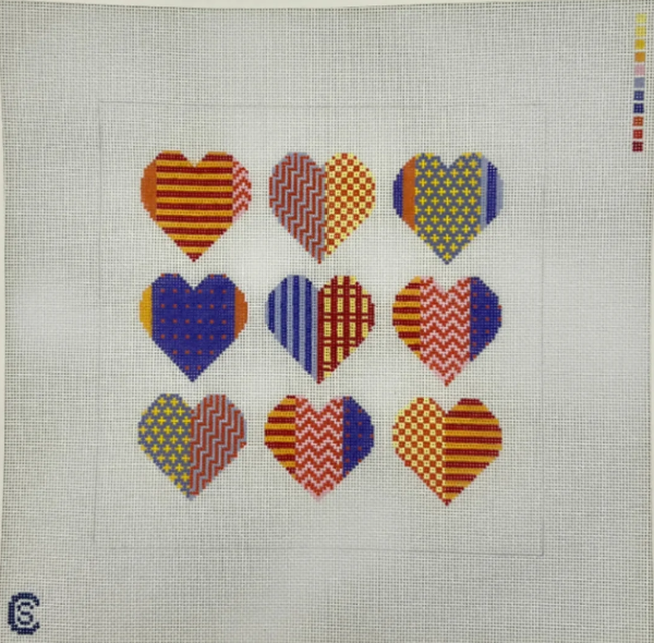 Patchwork Hearts