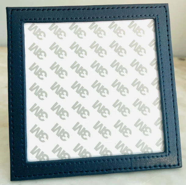 Self-finishing Leather Picture Frame w/ Kick Stand