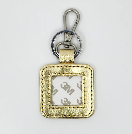 Leather Square Key Fob