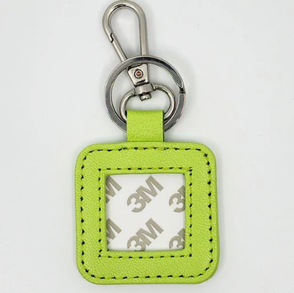 Leather Square Key Fob