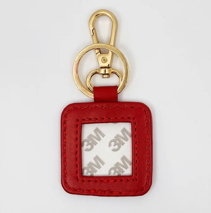 Leather Square Key Fob