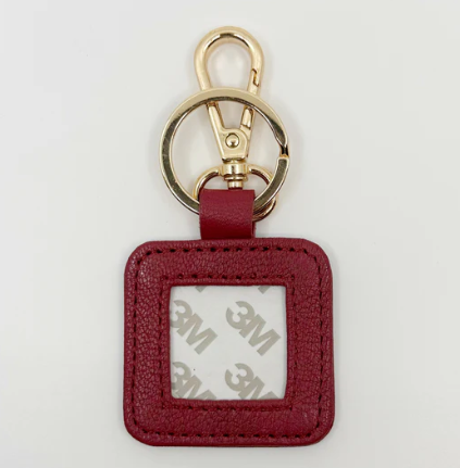 Leather Square Key Fob