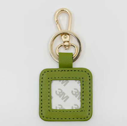 Leather Square Key Fob